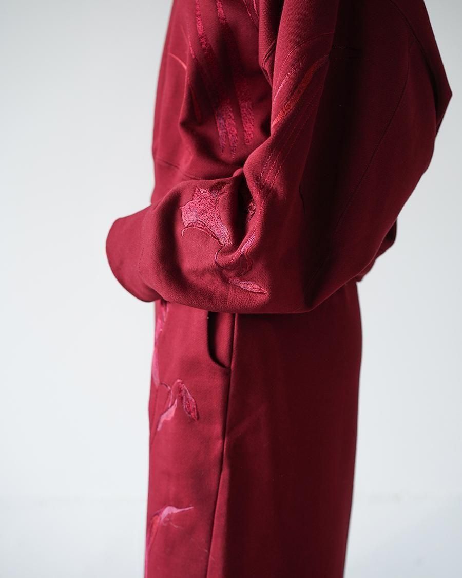 Mame Kurogouchi Floral Motif Embroidered Sweatshirts