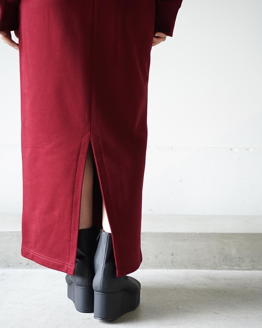 Mame Kurogouchi Floral Motif Embroidered Sweater Skirt