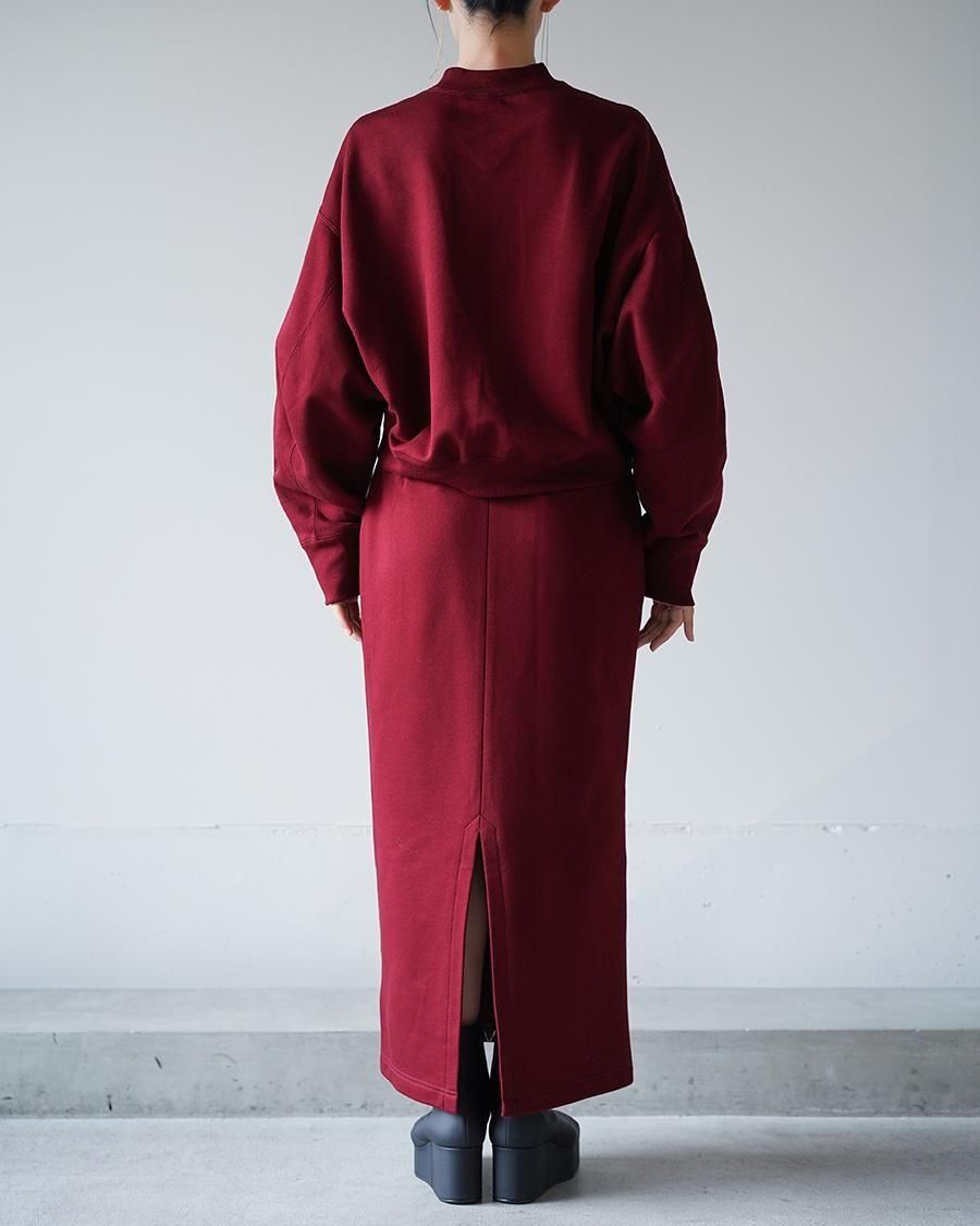 Mame Kurogouchi Floral Motif Embroidered Sweater Skirt