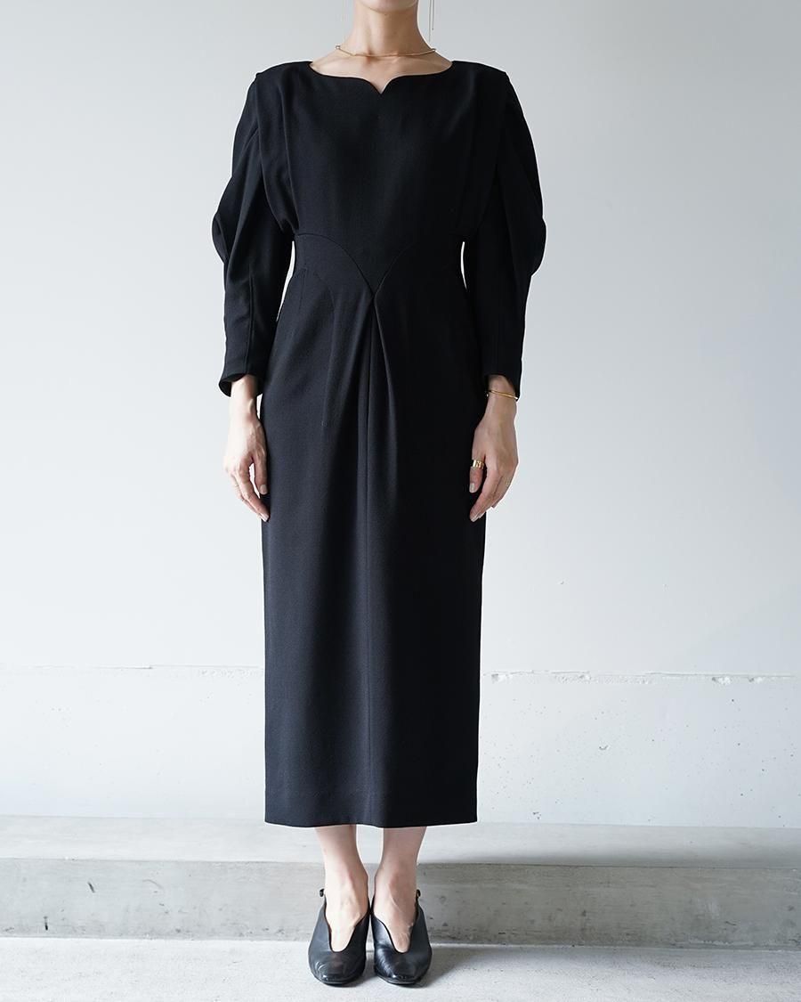 Mame Kurogouchi Wool Georgette Dress
