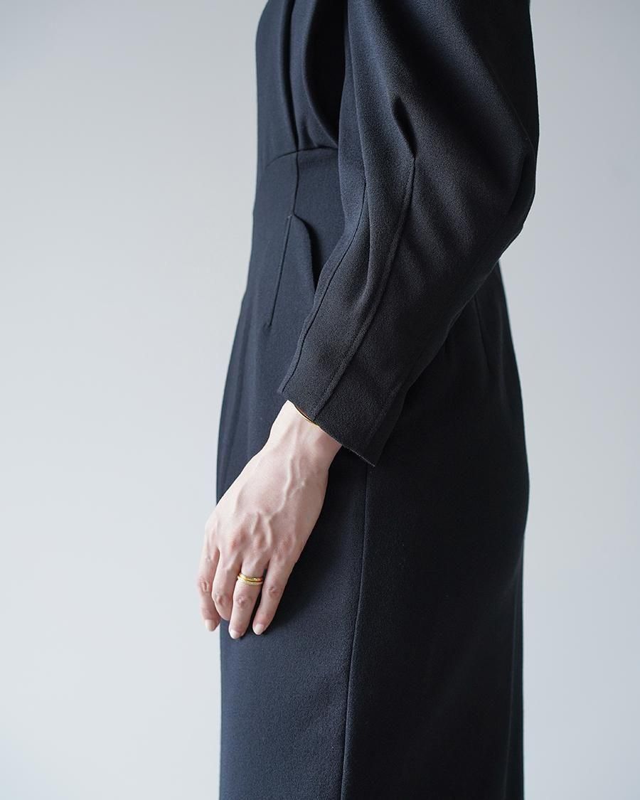 Mame Kurogouchi Wool Georgette Dress