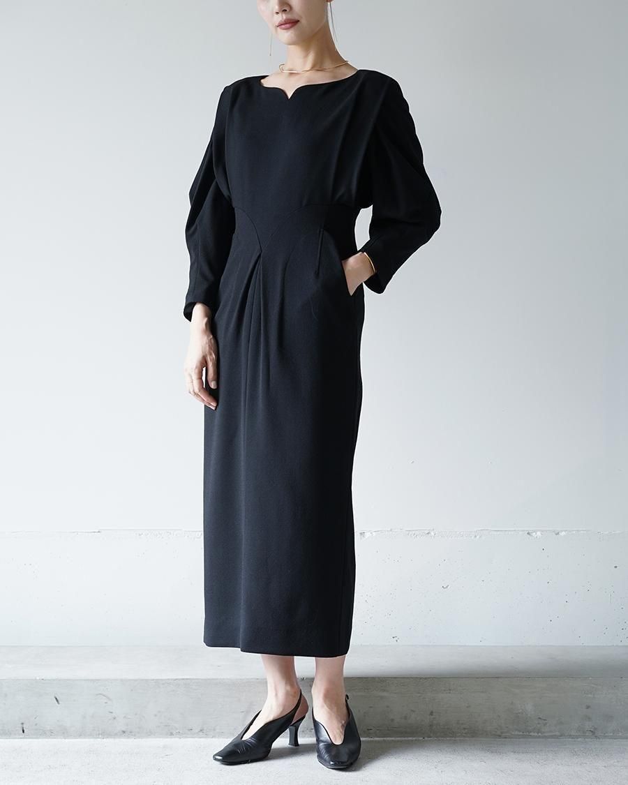 Mame Kurogouchi Wool Georgette Dress