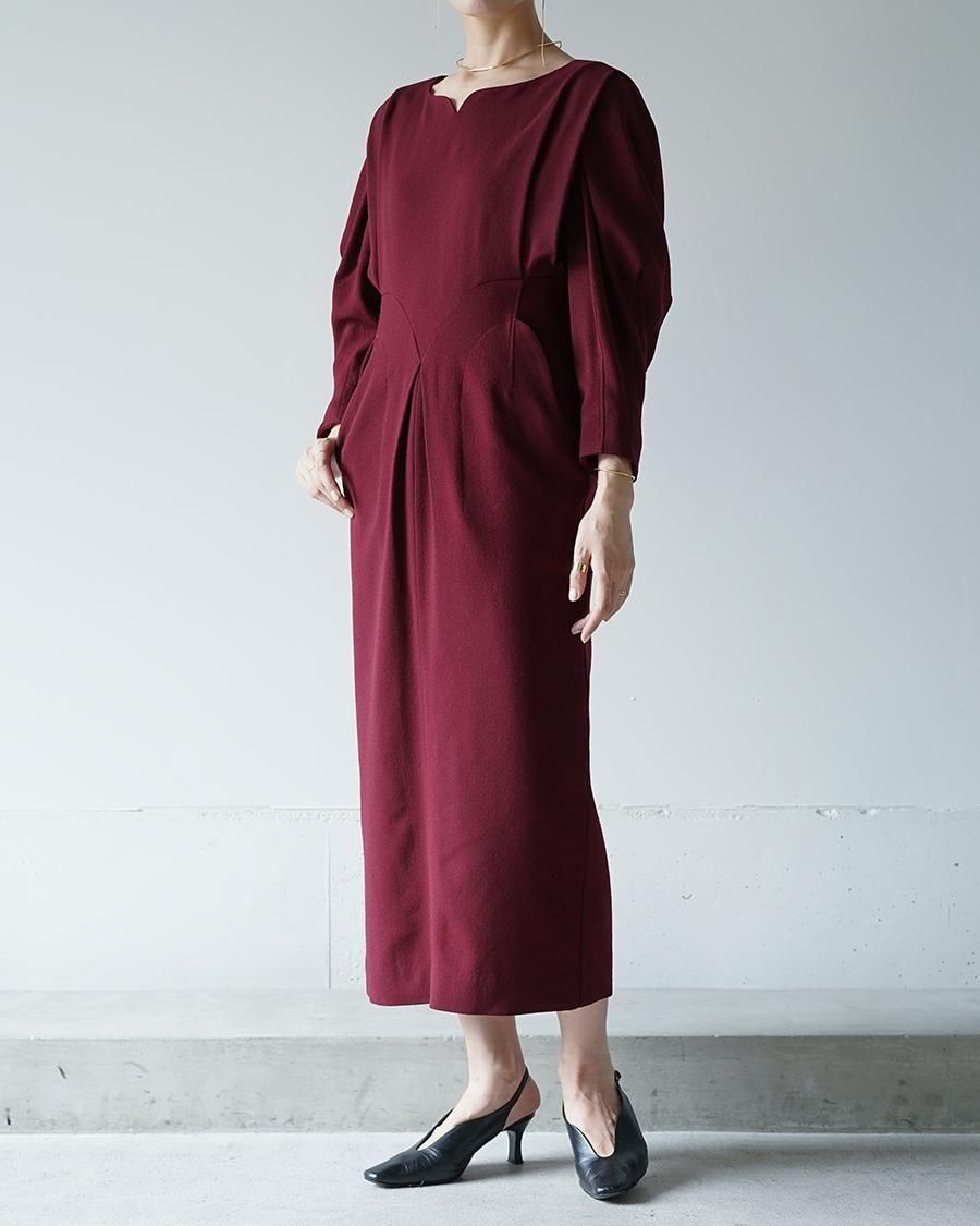Mame Kurogouchi Wool Georgette Dress