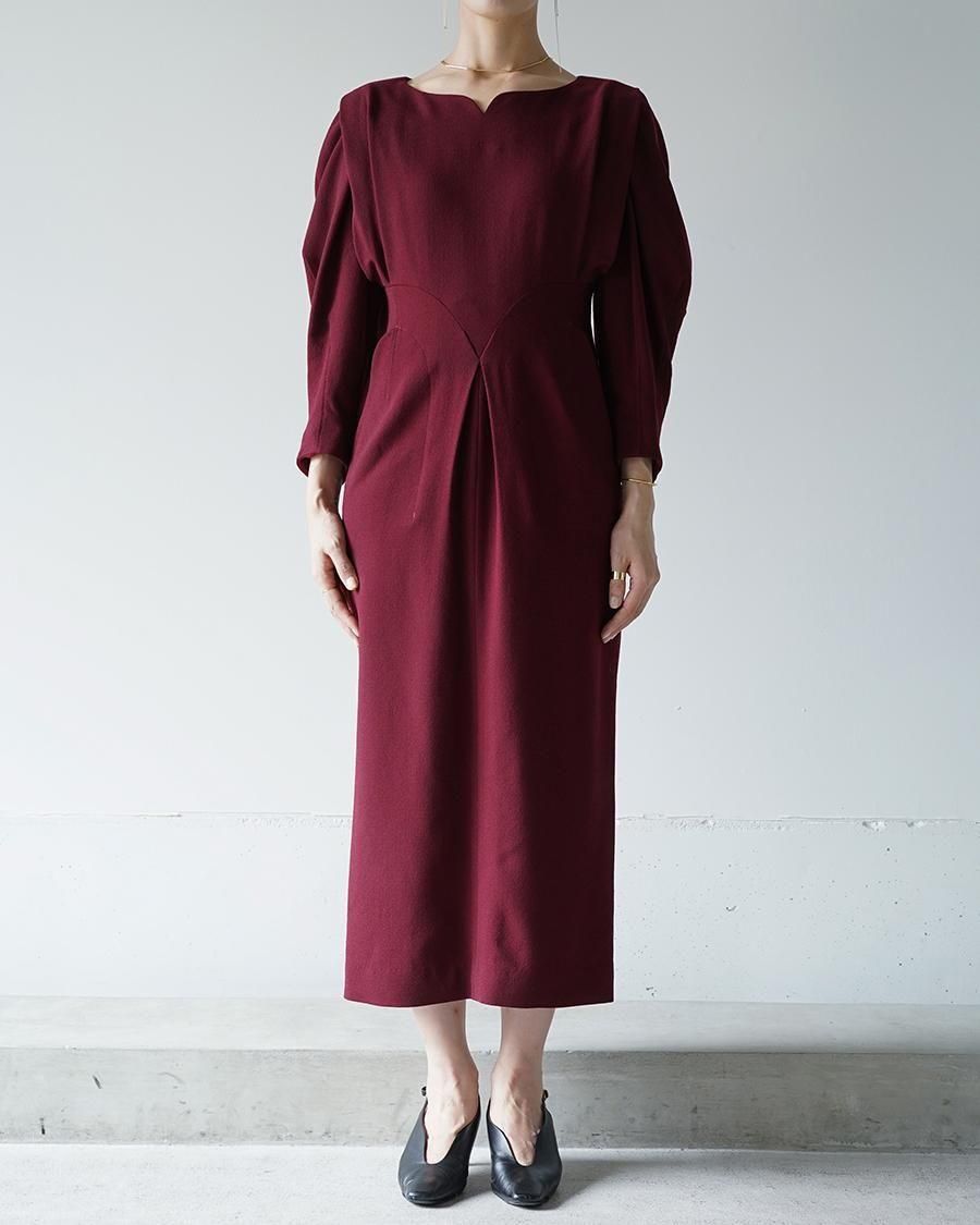 Mame Kurogouchi Wool Georgette Dress