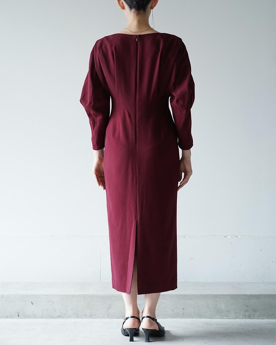 Mame Kurogouchi Wool Georgette Dress