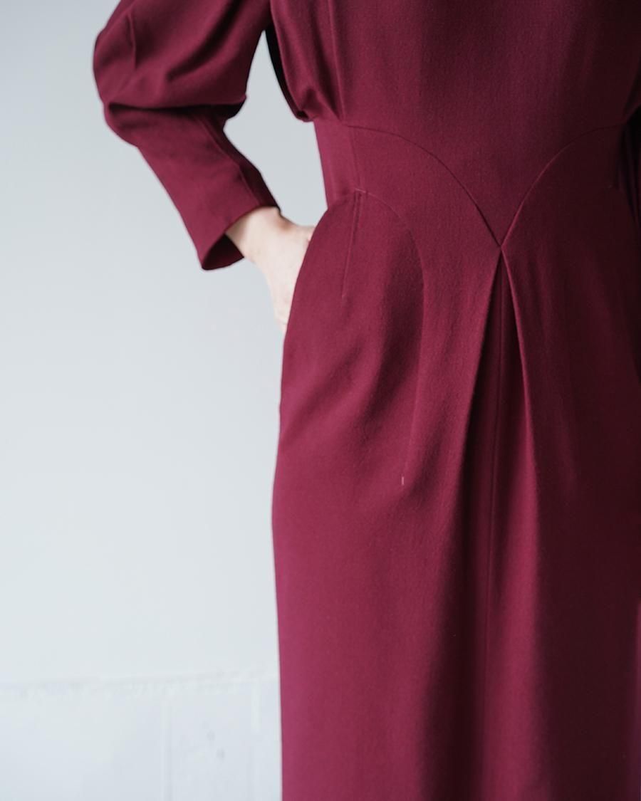 Mame Kurogouchi Wool Georgette Dress