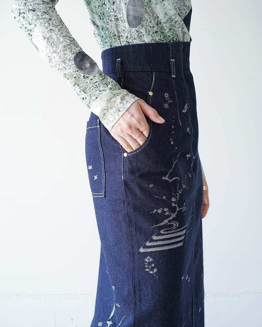 mame kurogouchi Nature Pattern デニム サイズ1 mame kurogouchi Nature Pattern デニム サイズ1