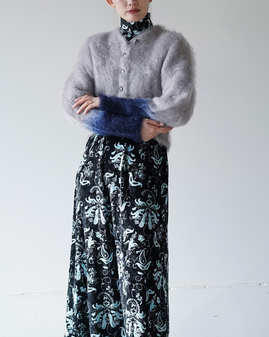 Mame Kurogouchi Velour Jersey High Neck Dress