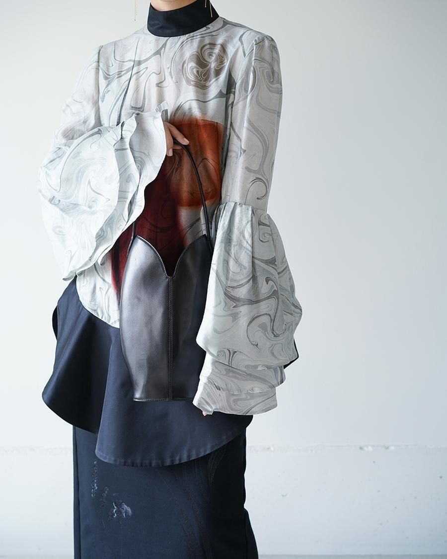 Mame Kurogouchi Sheep Leather Handbag