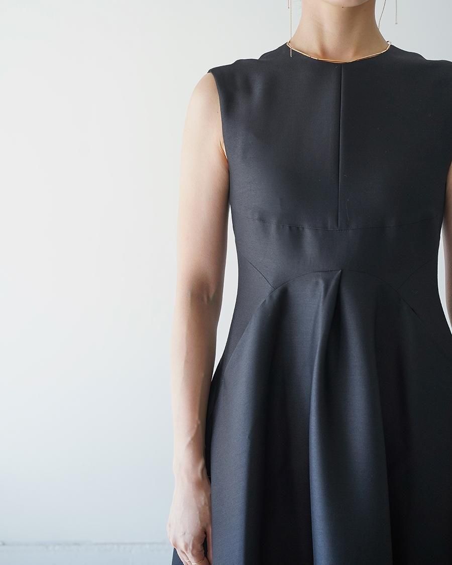 HARUNOBUMURATA MAGGIE - WOOL SILK VOLUME DRESS