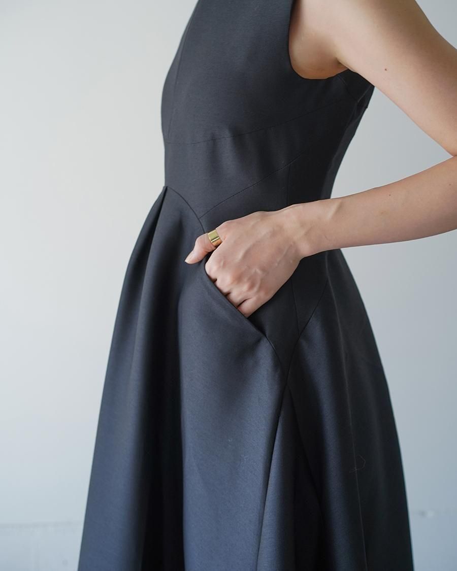 HARUNOBUMURATA MAGGIE - WOOL SILK VOLUME DRESS