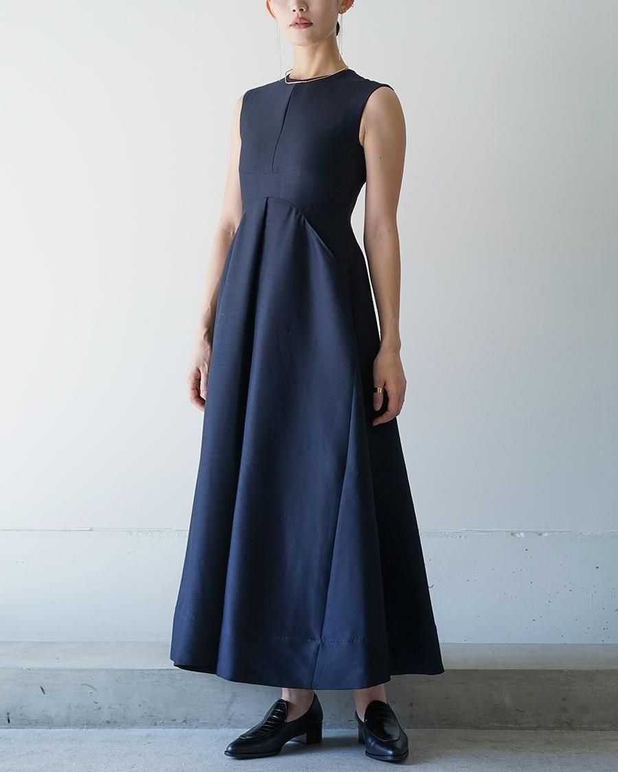 HARUNOBUMURATA MAGGIE - WOOL SILK VOLUME DRESS