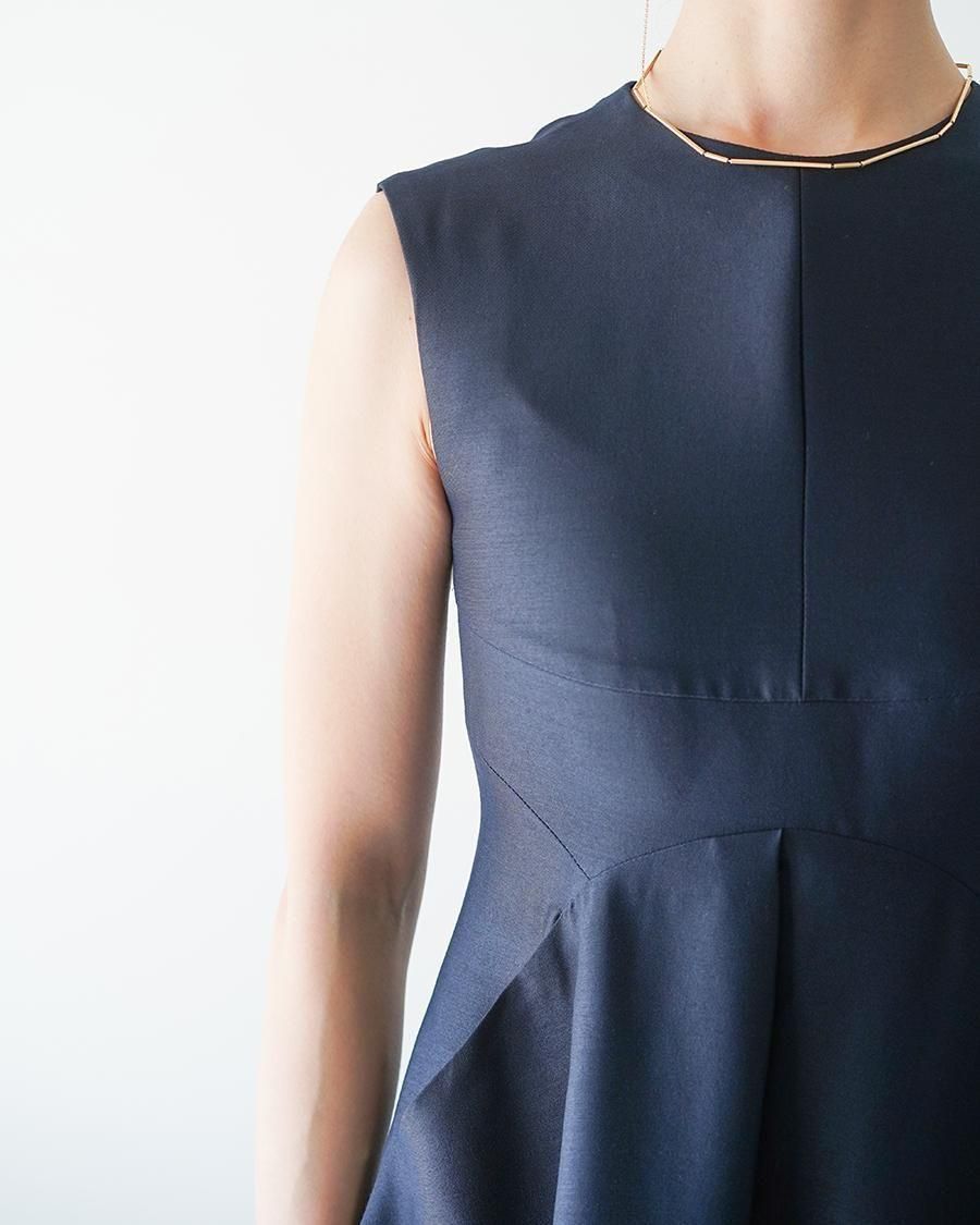 HARUNOBUMURATA MAGGIE - WOOL SILK VOLUME DRESS