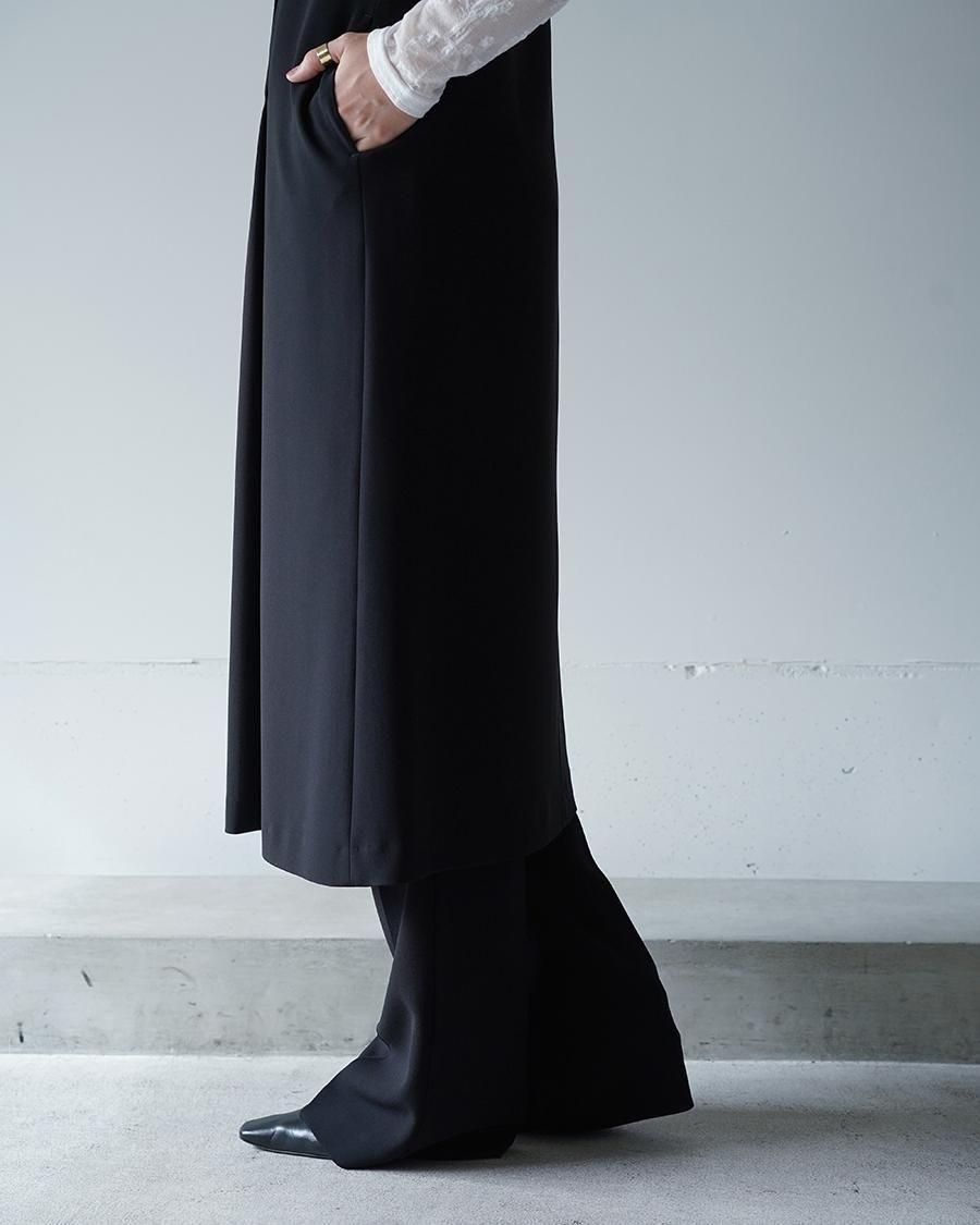 Mame Kurogouchi Acetate Polyester Embroidered Buttonholes Sleeveless Dress