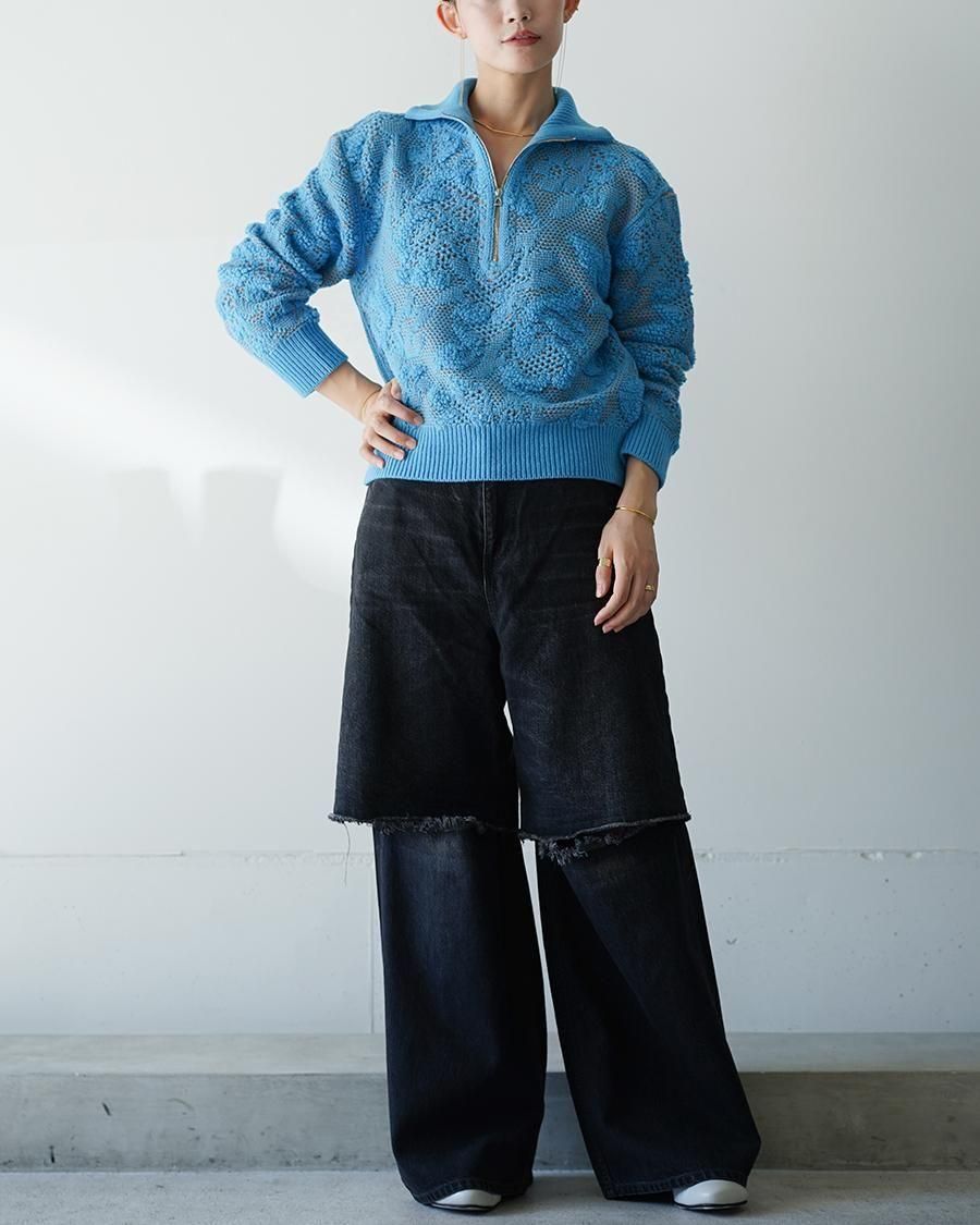 PHOTOCOPIEU TATE / HALF-ZIP SWEATER