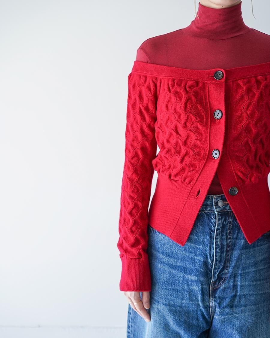 PHOTOCOPIEU TOPAZ / OFF-SHOULDER SWEATER