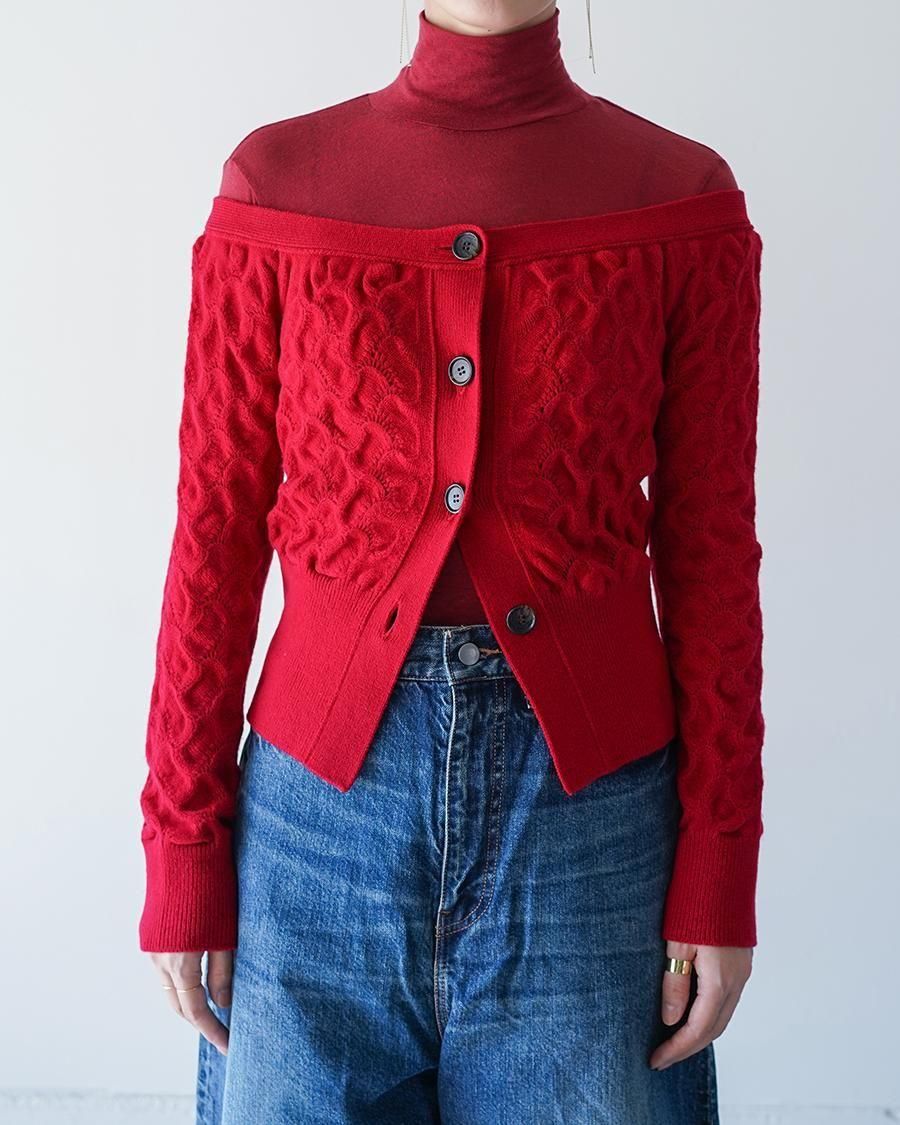 PHOTOCOPIEU TOPAZ / OFF-SHOULDER SWEATER