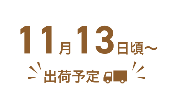 11月下旬頃〜発送予定