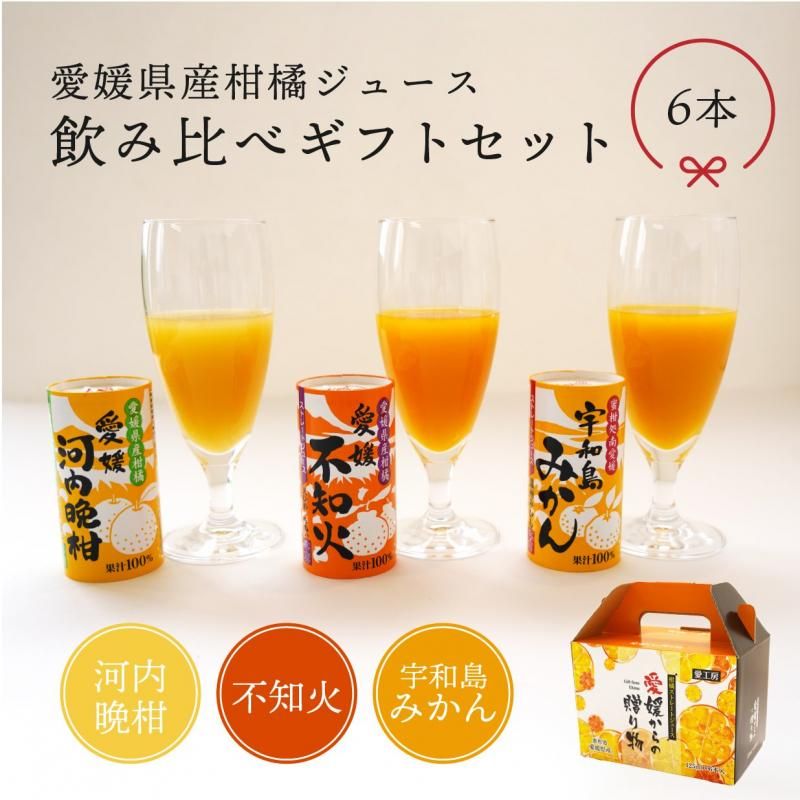 ファッション特集 愛媛県産柑橘ジュース 6本【送料別途 飲み比べギフトセット ソフトドリンク