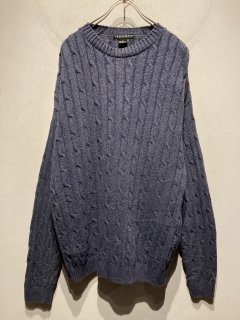 “consensus” Cotton × Acrylic Cable Knit 「Made in USA」