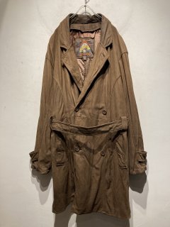 “ADVENTURE BOUND BY WILSONS” W Breasted Suede Leather Coat