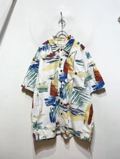 “ISLAND FEVER” S/S Pattern Cotton Shirt