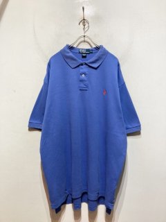 “Ralph Lauren” S/S One Point Polo Shirt BLUE