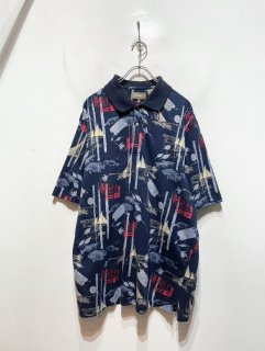 “NATURAL ISSUE” S/S Pattern Polo Shirt
