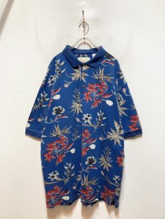 “ISLAND FEVER” S/S Pattern Polo Shirt 「Made in USA」