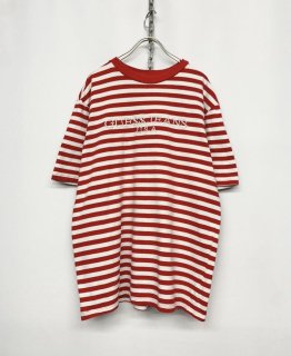 ”GUESS” Stripe Tee RED