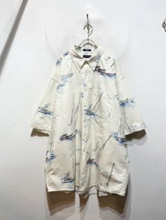 “NAUTICA” S/S Oversized Pattern Shirt