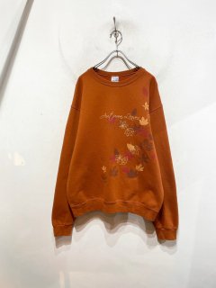 “Autumn Leaves” Print Sweat Shirt