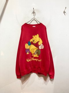 90’s “Pooh” Print Sweat Shirt 「Made in USA」