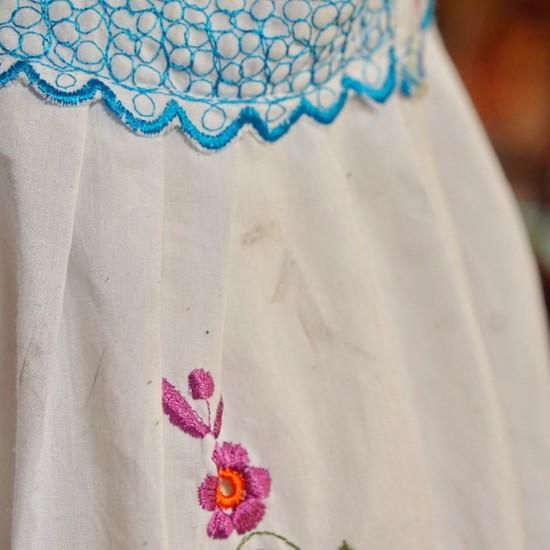 ヴィンテージキッズメキシカン刺繍ワンピース ヴィンテージキッズメキシカン刺繍ワンピース