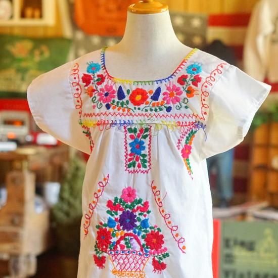 キッズメキシカン刺繍ワンピース