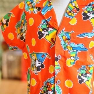 ヴィンテージキッズディズニー総柄シャツ