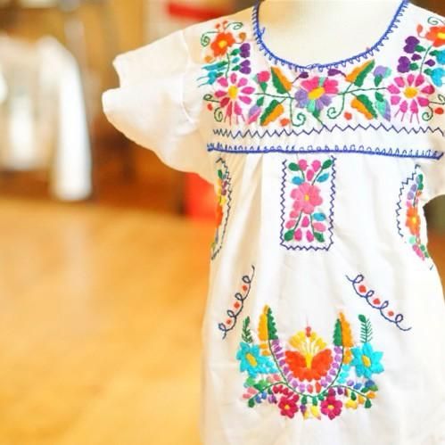 キッズメキシカン刺繍ワンピース