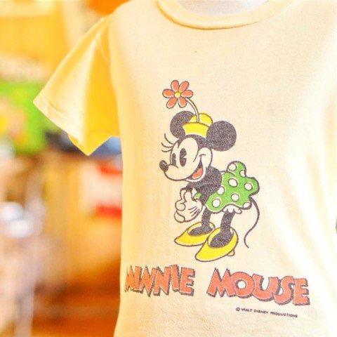 kids vintage ミニーマウス　Tシャツ