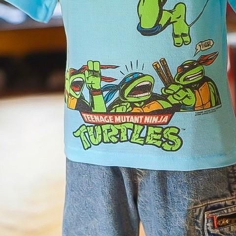 vintage kids タートルズ Tシャツ　120-130 ヴィンテージ ヴィンテージミュータントタートルズキッズTシャツUSA製