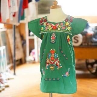 キッズメキシカン刺繍ワンピース