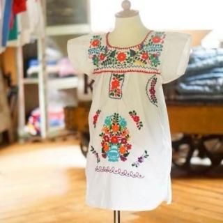 キッズメキシカン刺繍ワンピース