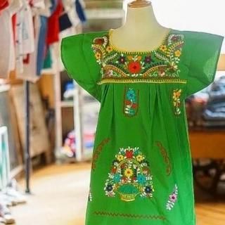 キッズメキシカン刺繍ワンピース