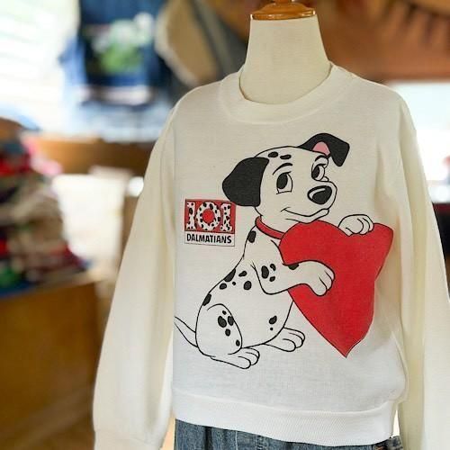 90s usa製 101匹わんちゃん スウェット ディズニー デカプリント 90s USA製 ディズニー 101匹わんちゃん キャラクタースウェット