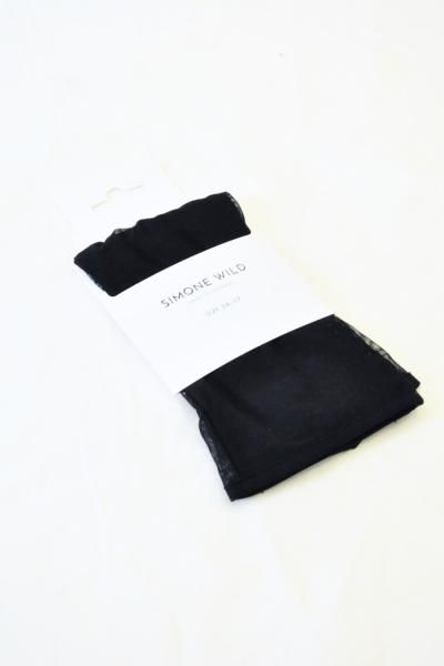 SIMONE WILD / NET SOCKS / BLACK 