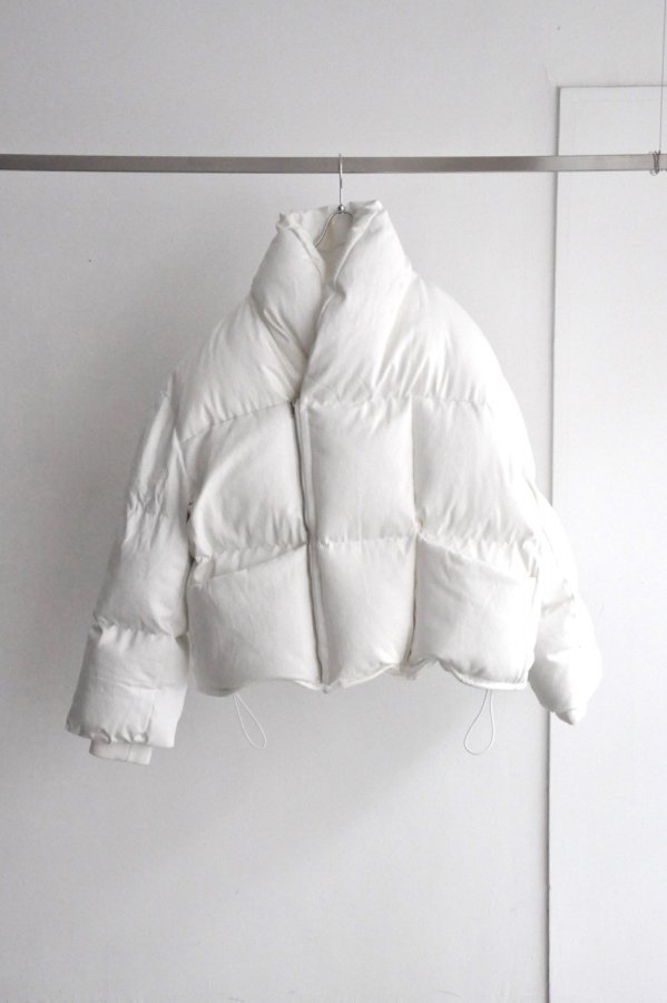 HED MAYNER / DOUBLE BREASTED PUFFER JACKET / WHITE
