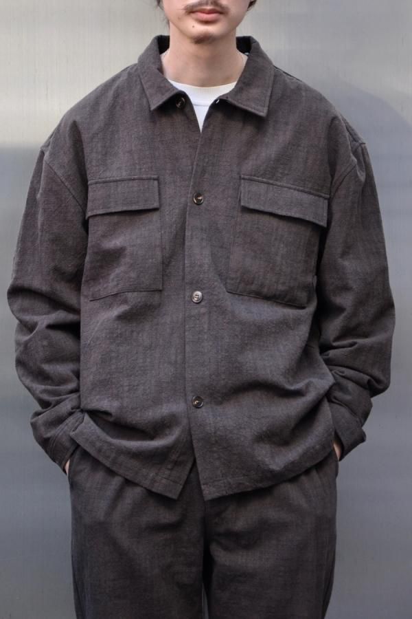 SATTA / BOX JACKET / SPECKLED BROWN