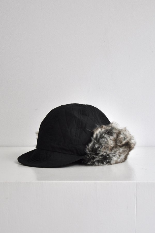 Nine tailor / Aly Fur Cap / Waxed Black