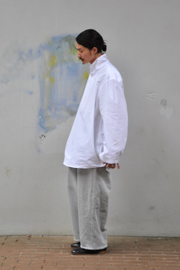 HED MAYNER / EXTENTED-COLLAR SHIRT / WHITE