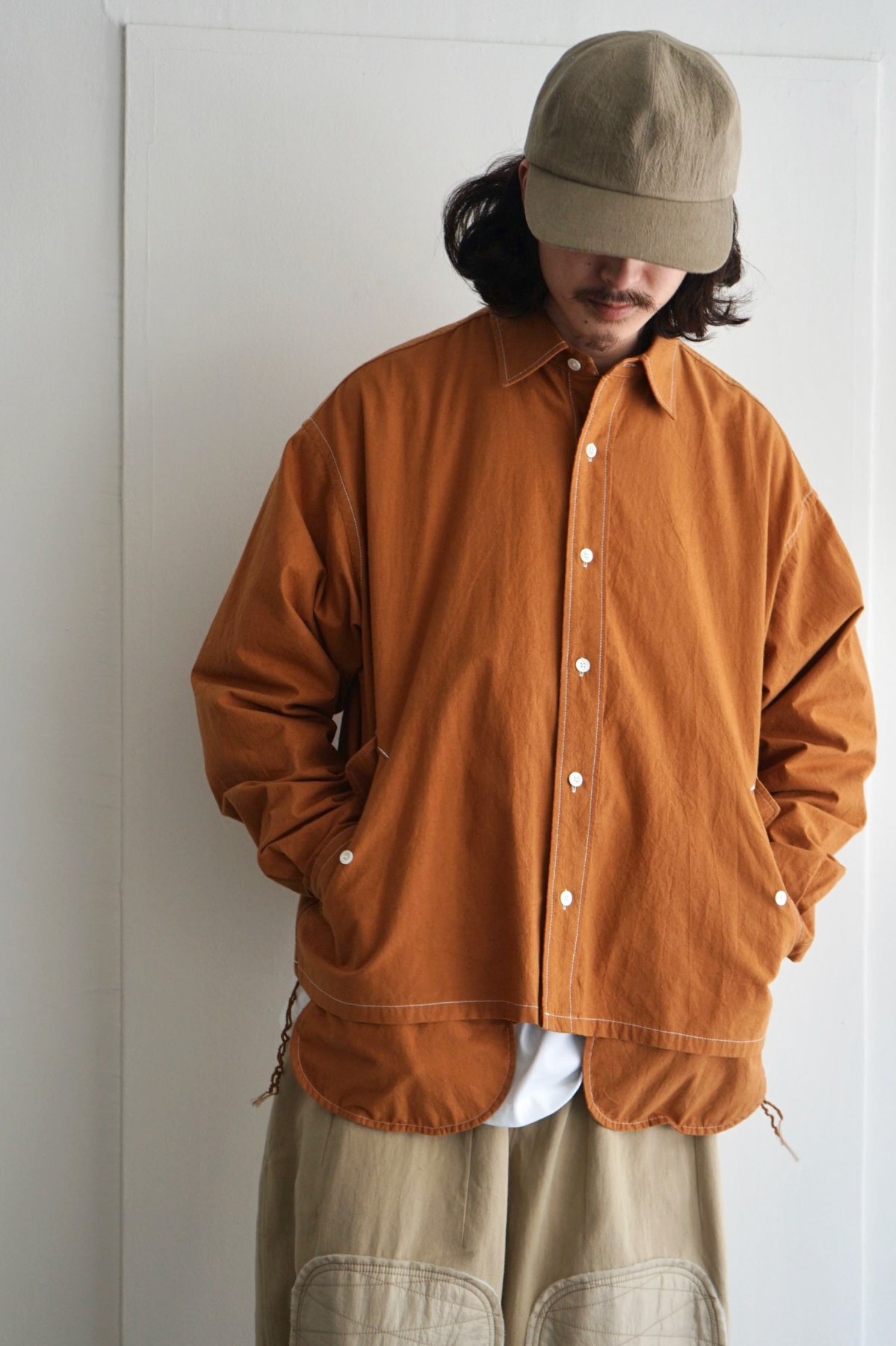 MERELY MADE / VINTAGE NAP CROPPED SHIKET / RED CRAY