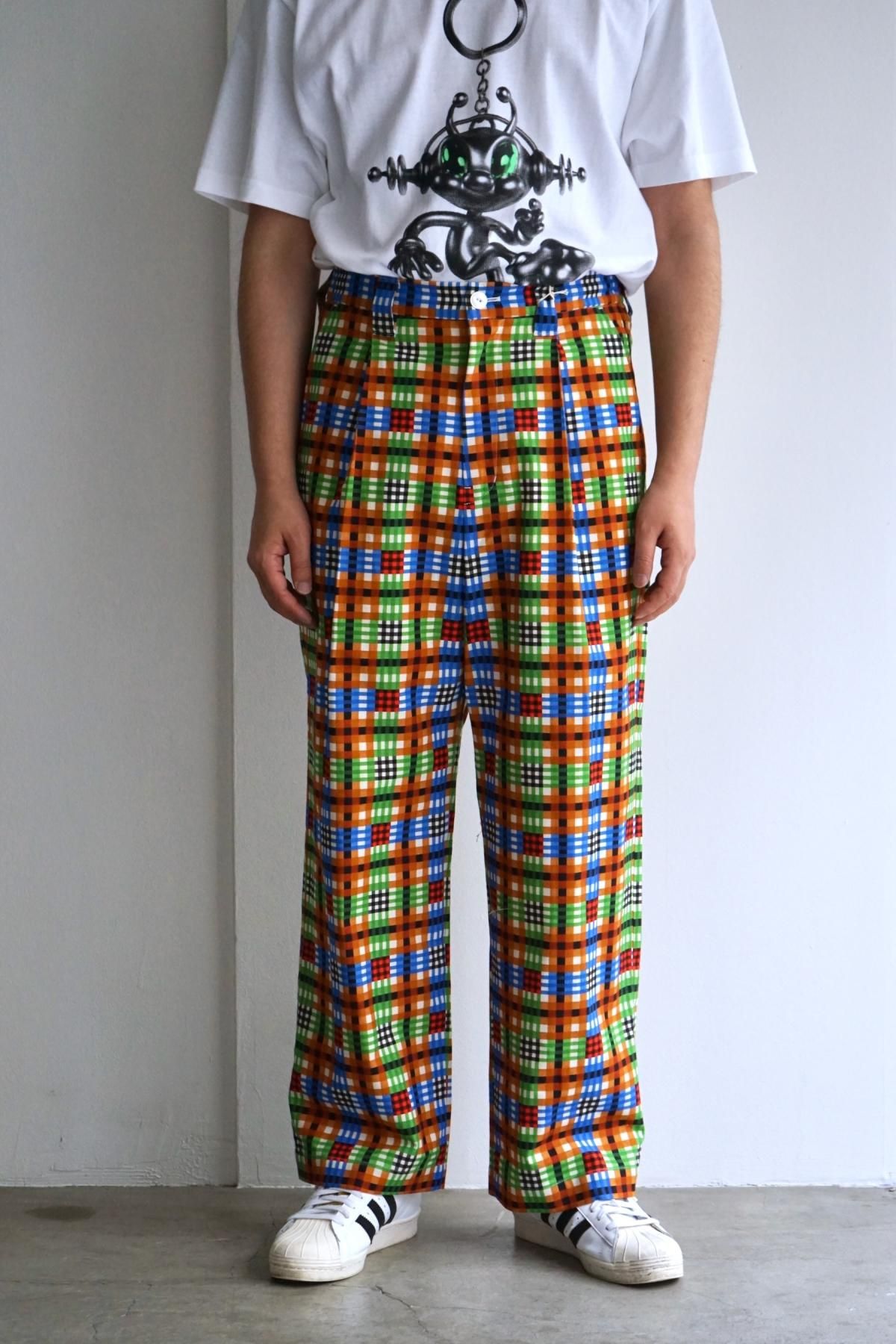 WATARU TOMINAGA / Single Pleat Trousers / PLAID